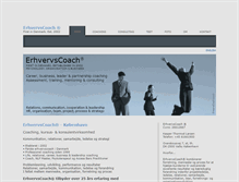 Tablet Screenshot of erhvervscoach.com